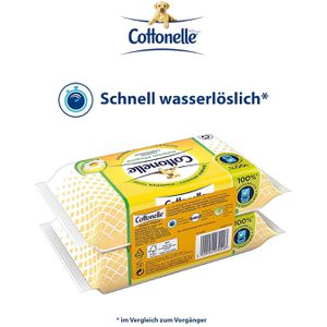 Produktbild für Feuchtes-Toilettenpapier Cottonelle Natürlich Pflegend