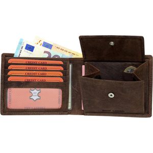 Produktbild für Portemonnaie FaVolmer Easycomfort Iron, braun, aus Echt Leder