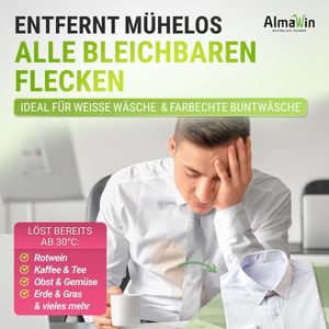 Produktbild für Fleckenentferner AlmaWin Sauerstoffbleiche, vegan