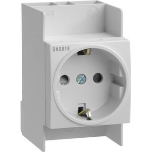 Produktbild für Steckdose Hager SNS016,16A 250V, für Hutschiene