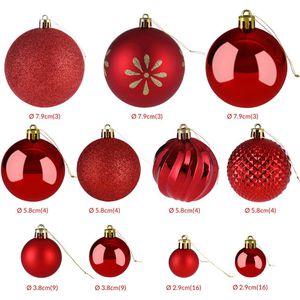Produktbild für Weihnachtskugeln CASARIA rot