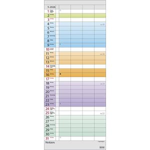 Produktbild für Familienplaner Korsch 240626, Farbenspiel, 2026