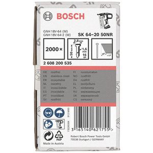 Produktbild für Streifennägel Bosch SK64-20 NR, 2000 Stück
