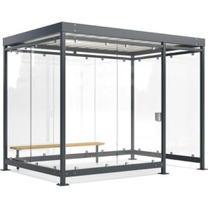 Produktbild für Personenunterstand WSM Economy Köln K3 d/b BS, anthrazit