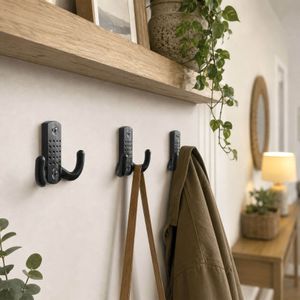 Produktbild für Garderobenhaken SO-TECH Jasmin, 118201, schwarz matt