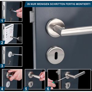 Produktbild für Drückergarnitur Alpertec Fair I-R BB