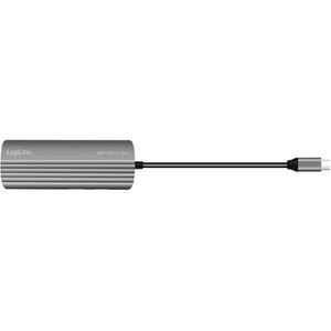 Produktbild für USB-Hub LogiLink Ultra-Slim UA0413, silber