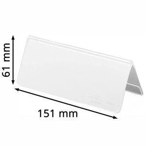 Produktbild für Tischnamensschilder Durable 803319, glasklar, A6