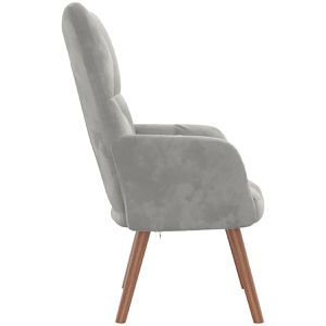 Produktbild für Loungesessel vidaXL 328051, hellgrau