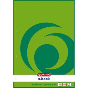Produktbild für Briefblock Herlitz 733402, x-book, A4