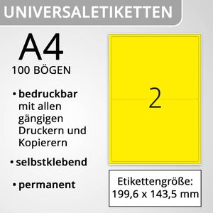 Produktbild für Universaletiketten Herma 4565, Special, gelb