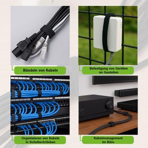 Produktbild für Klettband Offgridtec 8-01-021675, schwarz