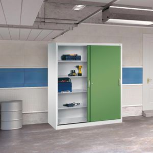 Produktbild für Werkzeugschrank CP-Möbel 2169-00, aus Metall, grau / grün