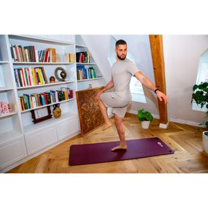 Produktbild für Yogamatte Powershot Oko, mit Ösen, rot, 1,5 cm stark