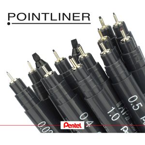 Produktbild für Kalligraphie-Stift Pentel Pointliner Calligraphy, schwarz