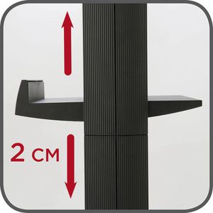 Produktbild für Prospekthalter Paperflow 255N.02, Uno, grau