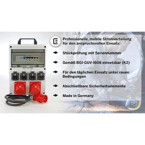 Produktbild für CEE-Stromverteiler Ehmann 0520x0002007, mobil, für außen