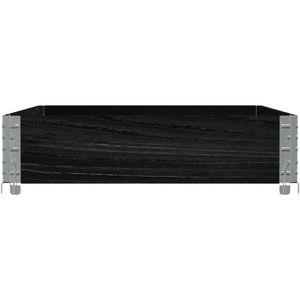 Produktbild für Palettenaufsatz vidaXL 4010272, schwarz, Holz