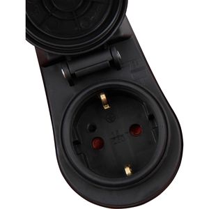 Produktbild für Steckdosenadapter McPower schwarz, mit Schalter