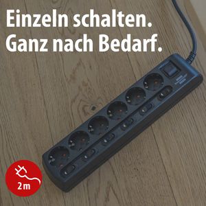 Produktbild für Steckdosenleiste Brennenstuhl mit 2m Kabel