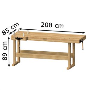 Produktbild für Hobelbank ANKE 800.000, Modell 159, aus Holz