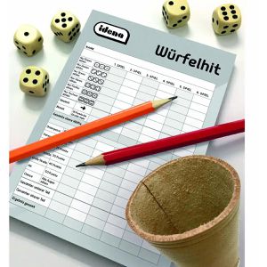 Produktbild für Spielblock Idena 40170, Würfelhit, 3 Stück