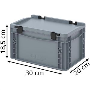 Produktbild für Eurobox AUER ED 32/17 HG, grau, 7,57 Liter