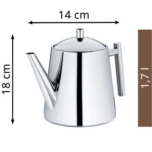 Produktbild für Tee-Kanne Kela Ancona 11356, Edelstahl