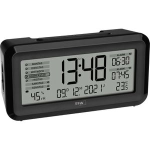 Wecker TFA 60.2562.01 Boxx2 schwarz, digital