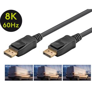 Produktbild für Displayport-Kabel Goobay 61696, 8K UHD, DP 1.4