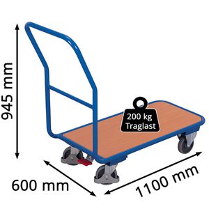 Produktbild für Transportwagen VARIOfit Magazinwagen sw-600.800