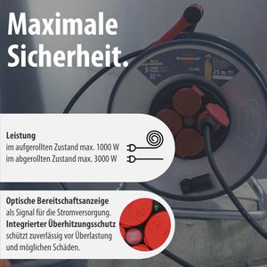 Produktbild für Kabeltrommel Brennenstuhl Professional SC2200, 25m