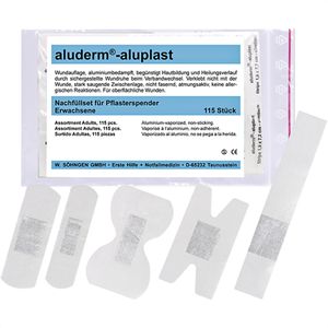Pflaster Söhngen Aluderm Aluplast 1009916, 115 Strips