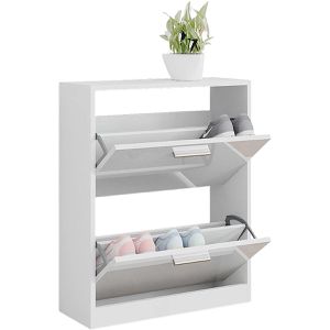 Produktbild für Schuhschrank Vicco Gizmo, weiß / weiß hochglanz