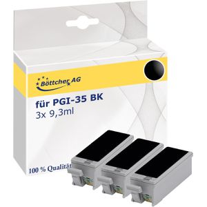 Tinte Böttcher-AG für Canon PGI-35 BK, 3er-Pack