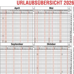 Produktbild für Urlaubsplaner Güss-Verlag 12-54mB, Jahr 2026