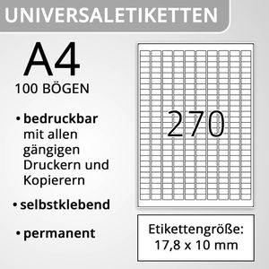 Produktbild für Universaletiketten TopStick labels, 8790, weiß