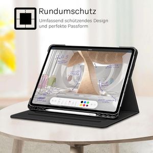 Produktbild für Tablet-Hülle Fintie Multi-Angle Viewing Case, schwarz