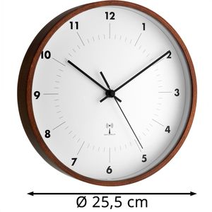 Produktbild für Wanduhr TFA 98.1097, Holz, Funkuhr