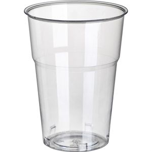 Produktbild für Trinkbecher Papstar 16175 pure glasklar PLA