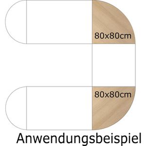 Produktbild für Tischplatte Hammerbacher KP91