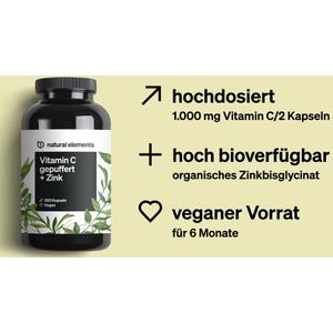 Produktbild für Vitamin-C natural-elements gepuffert, 360 Kapseln