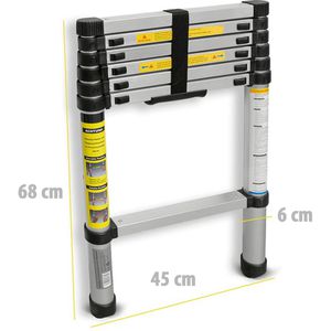 Produktbild für Teleskopleiter Eaxus 89140, Länge 2m