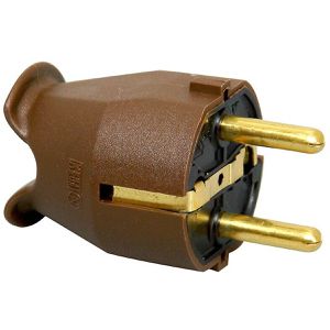 Produktbild für Schutzkontaktstecker Kopp 175706004, braun