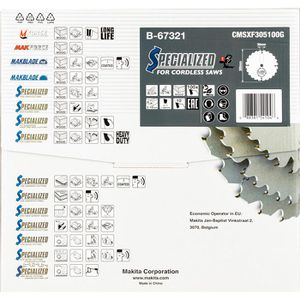 Produktbild für Kreissägeblatt Makita B-67321, EFFICUT