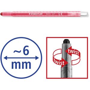 Produktbild für Wachsmalstifte Staedtler Noris Club Twister 221