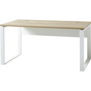 Produktbild für Schreibtisch Germania Lioni, navarra eiche / weiß