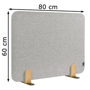 Produktbild für Tischtrennwand Legamaster 7-209830, grau