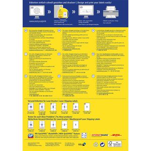 Produktbild für Versandetiketten Zweckform L7165-250, weiß