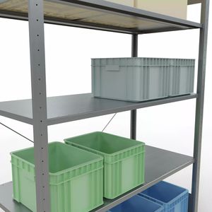 Produktbild für Schwerlastregal Schulte 12760-130, 5 Metallböden